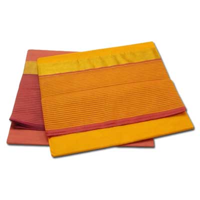 "Chettinadu cotton Sarees Zari Checks SLSM-110 n SLSM-111 (2 Sarees) - Click here to View more details about this Product
